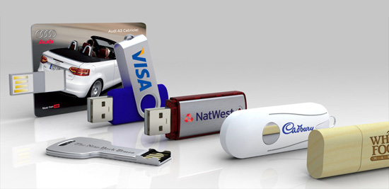 Different models of customized USB flash drives