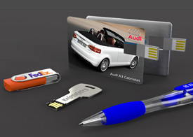 image of USB flash devices for small business promotionals
