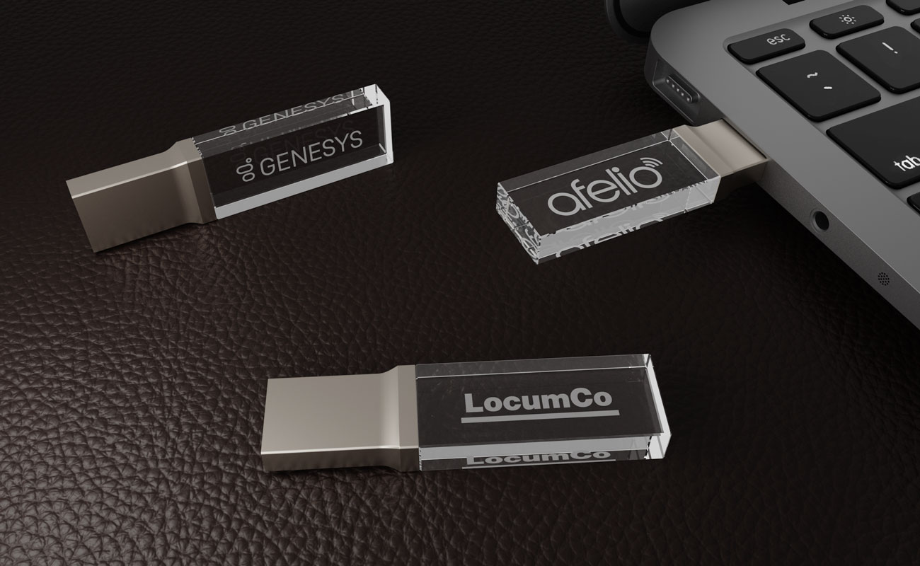 Crystal - Custom Glass USB Drives